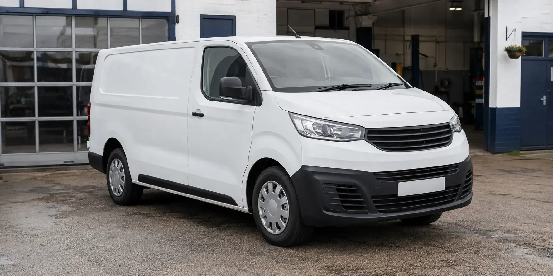 Commercial panel van prepared for sale